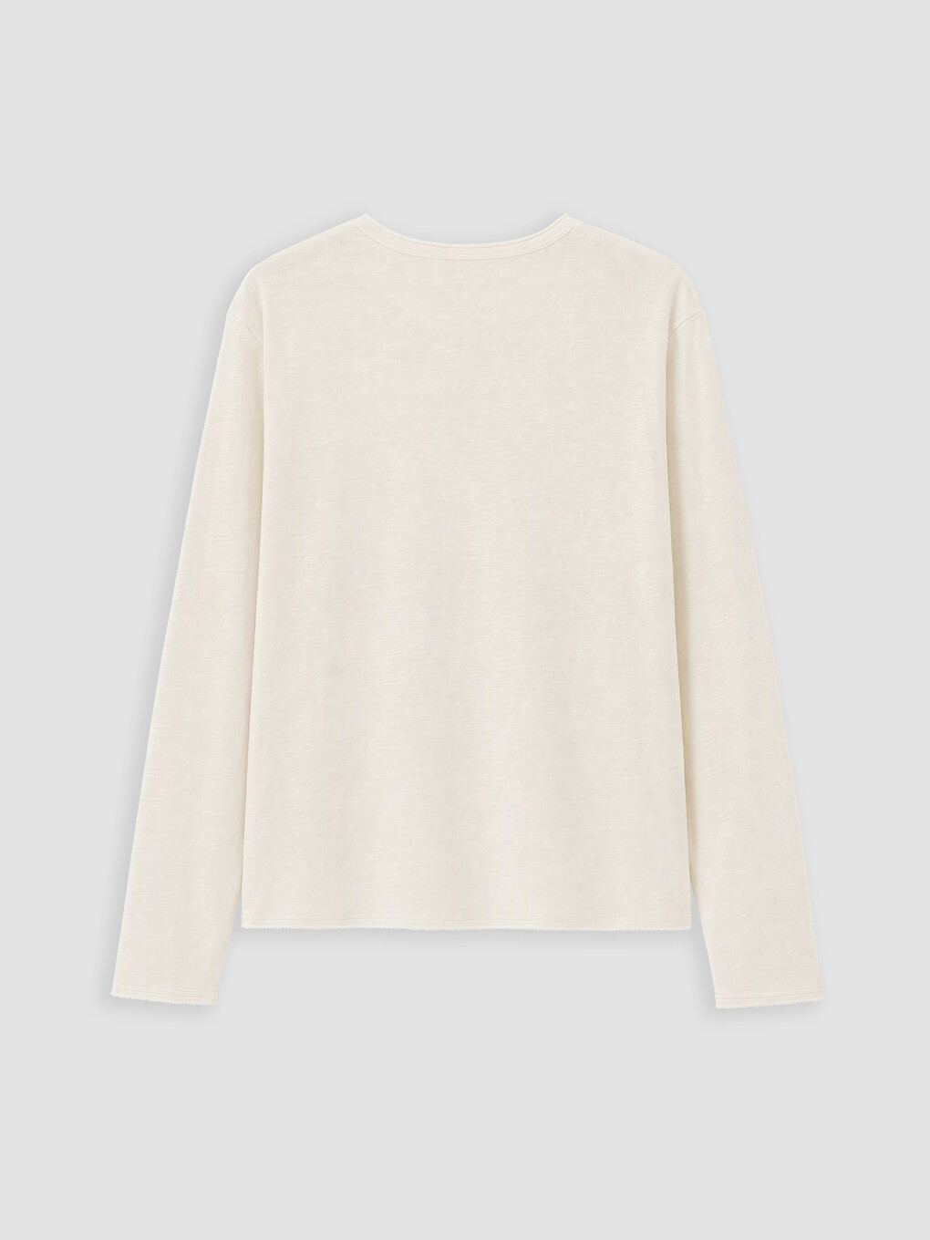 Bej Regular Fit Henley Yaka Uzun Kollu Erkek Tişört-6