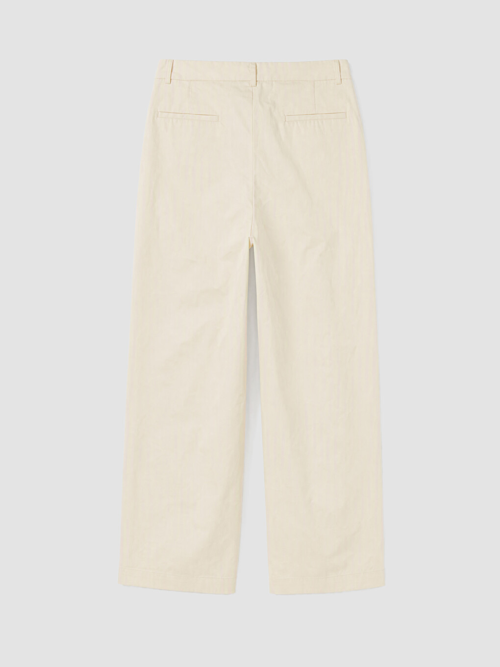 Beyaz Loose Fit Erkek Jean Pantolon-2