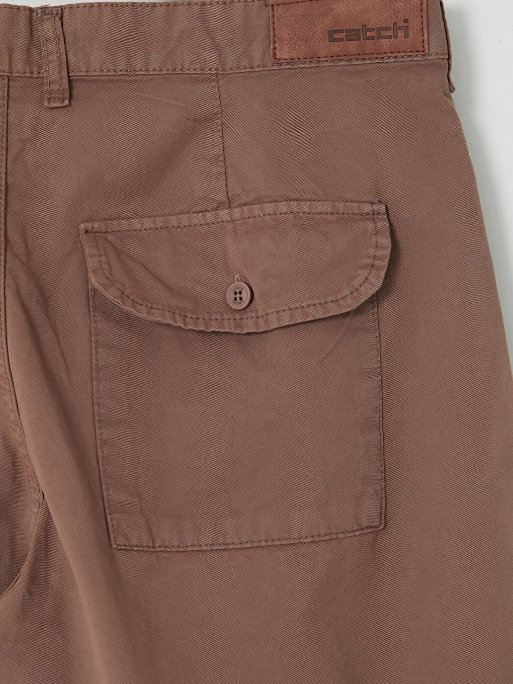Kahverengi Loose Fit Erkek Jean Pantolon-2