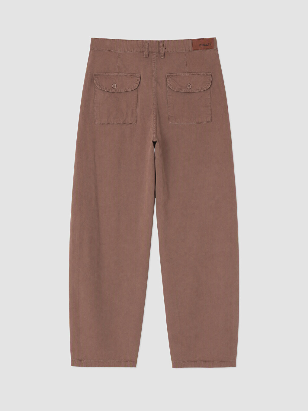 Kahverengi Loose Fit Erkek Jean Pantolon-3