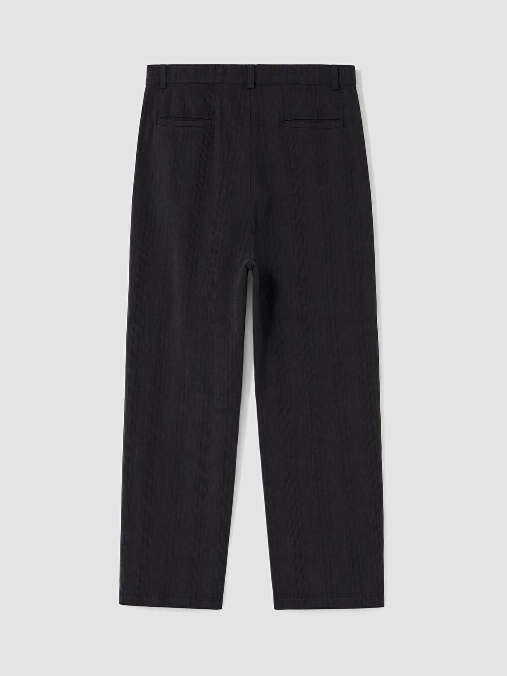 Lacivert Loose Fit Erkek Pileli Pantolon-6