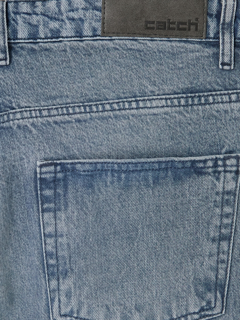 Mavi Loose Fit Nakışlı Erkek Jean Pantolon-6