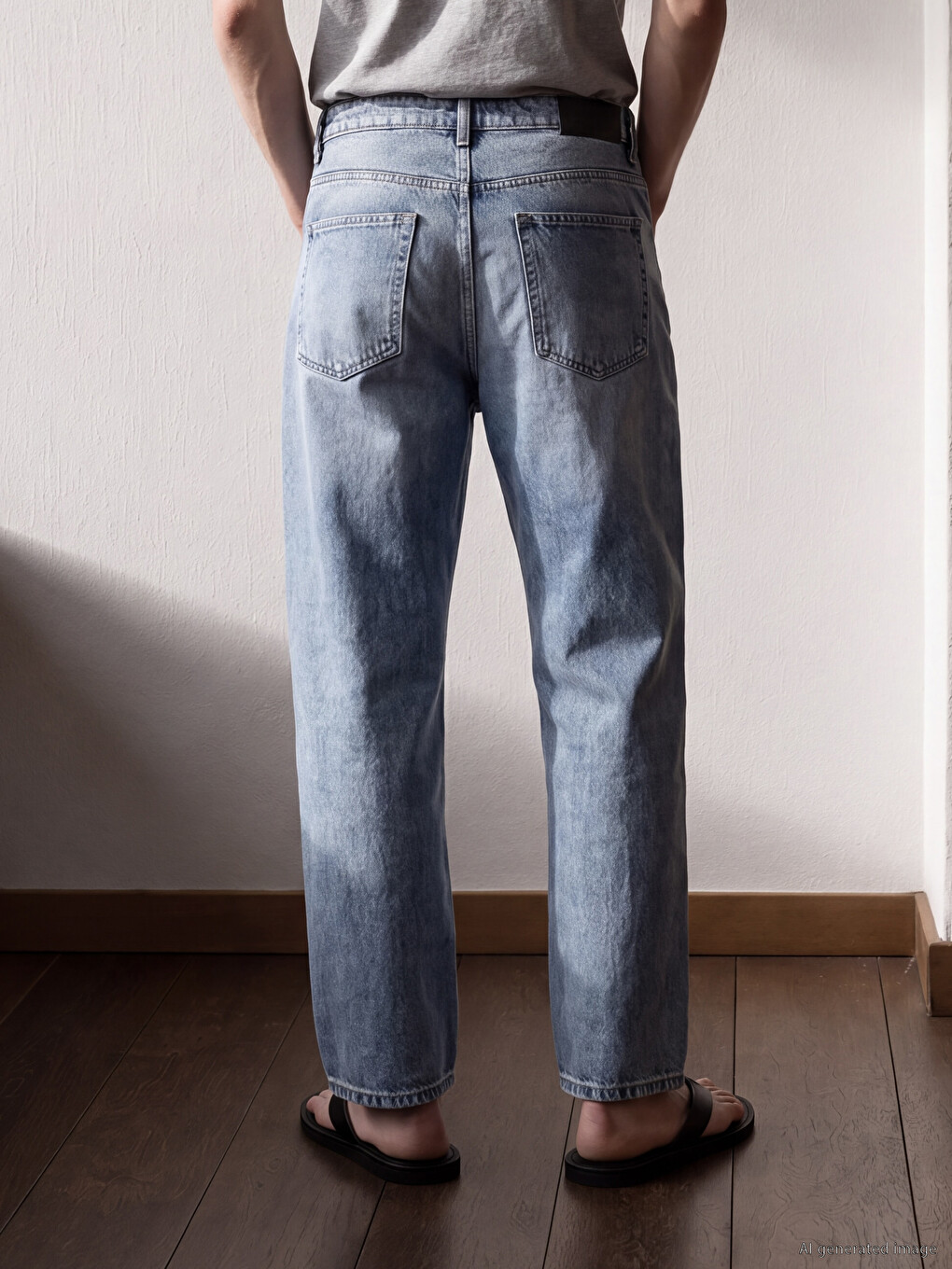Mavi Loose Fit Nakışlı Erkek Jean Pantolon-3