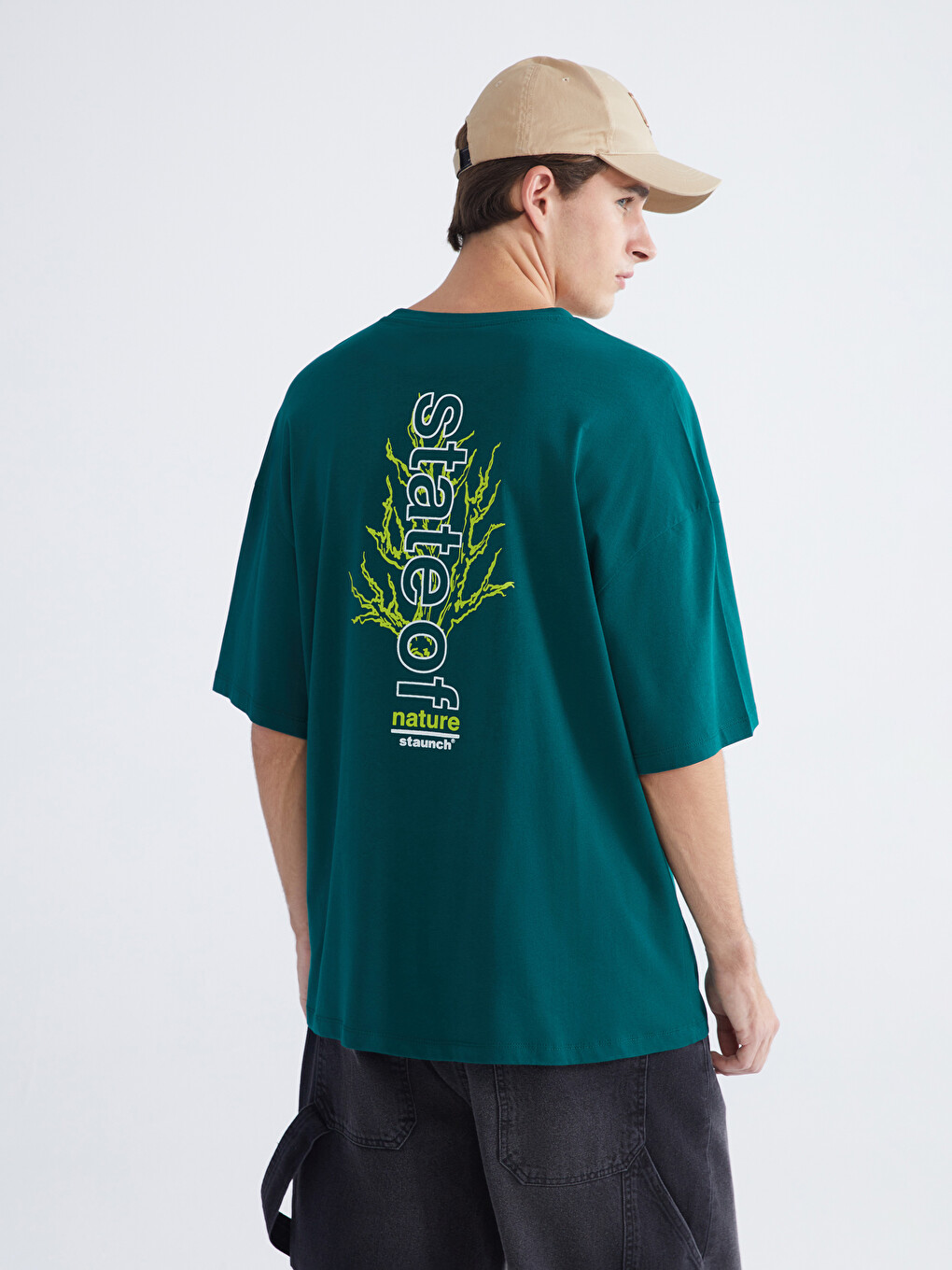 Crew Neck Short Sleeve Printed Men's T-shirt