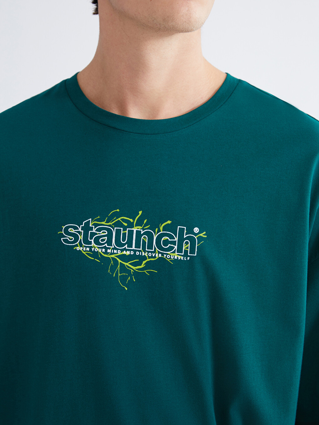 Crew Neck Short Sleeve Printed Men's T-shirt-2