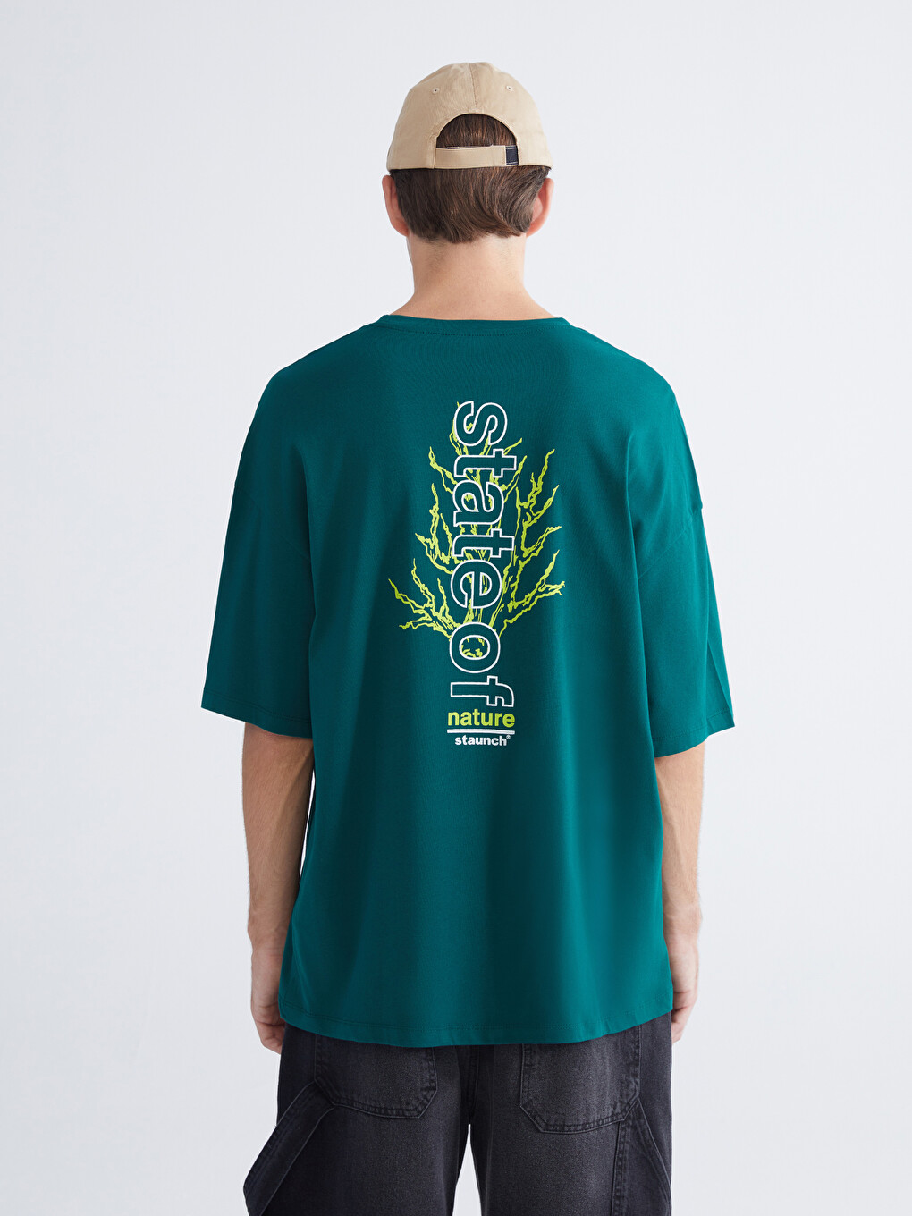 Crew Neck Short Sleeve Printed Men's T-shirt-3