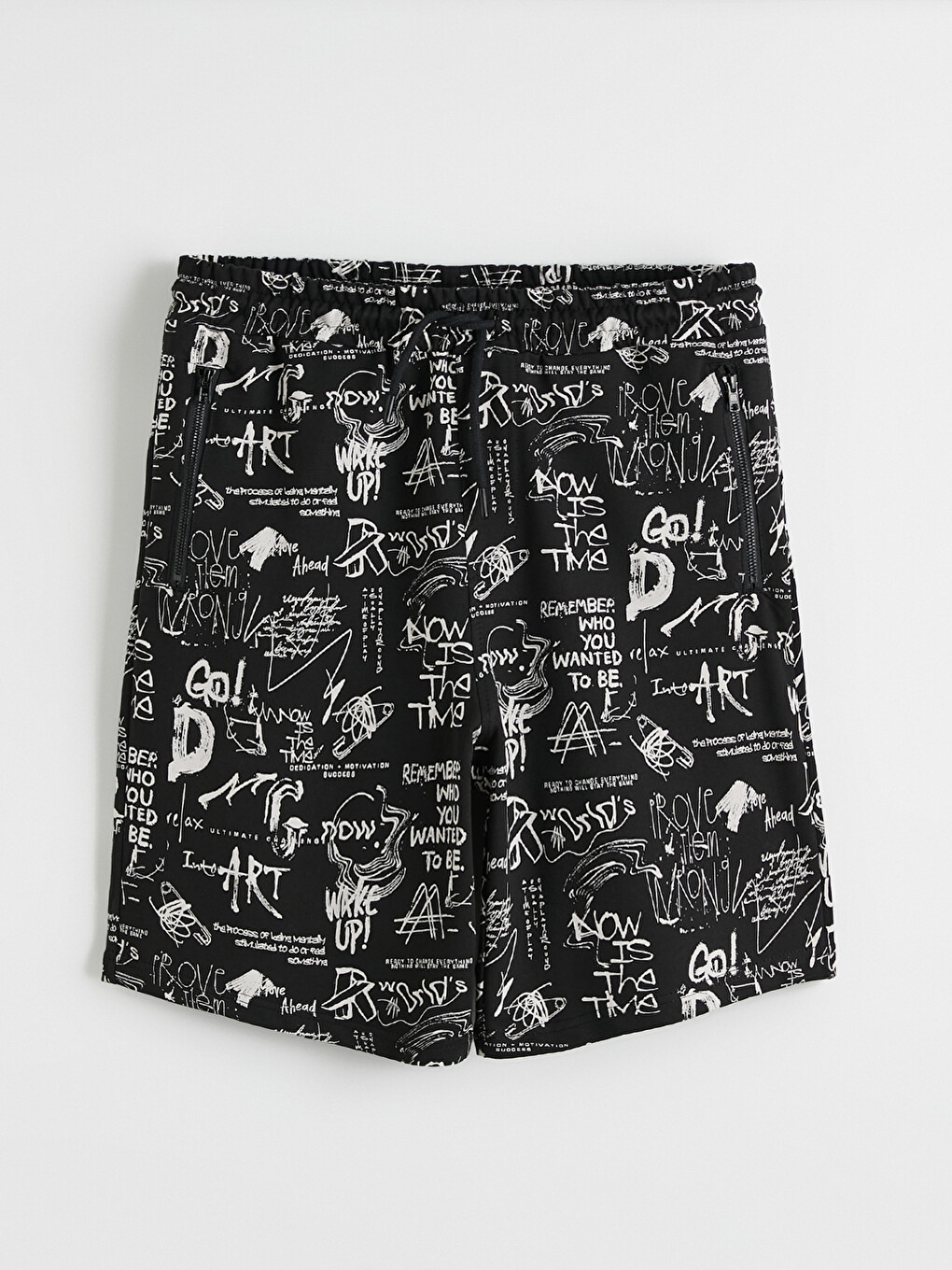 Slim Fit Printed Men's Sports Shorts-4