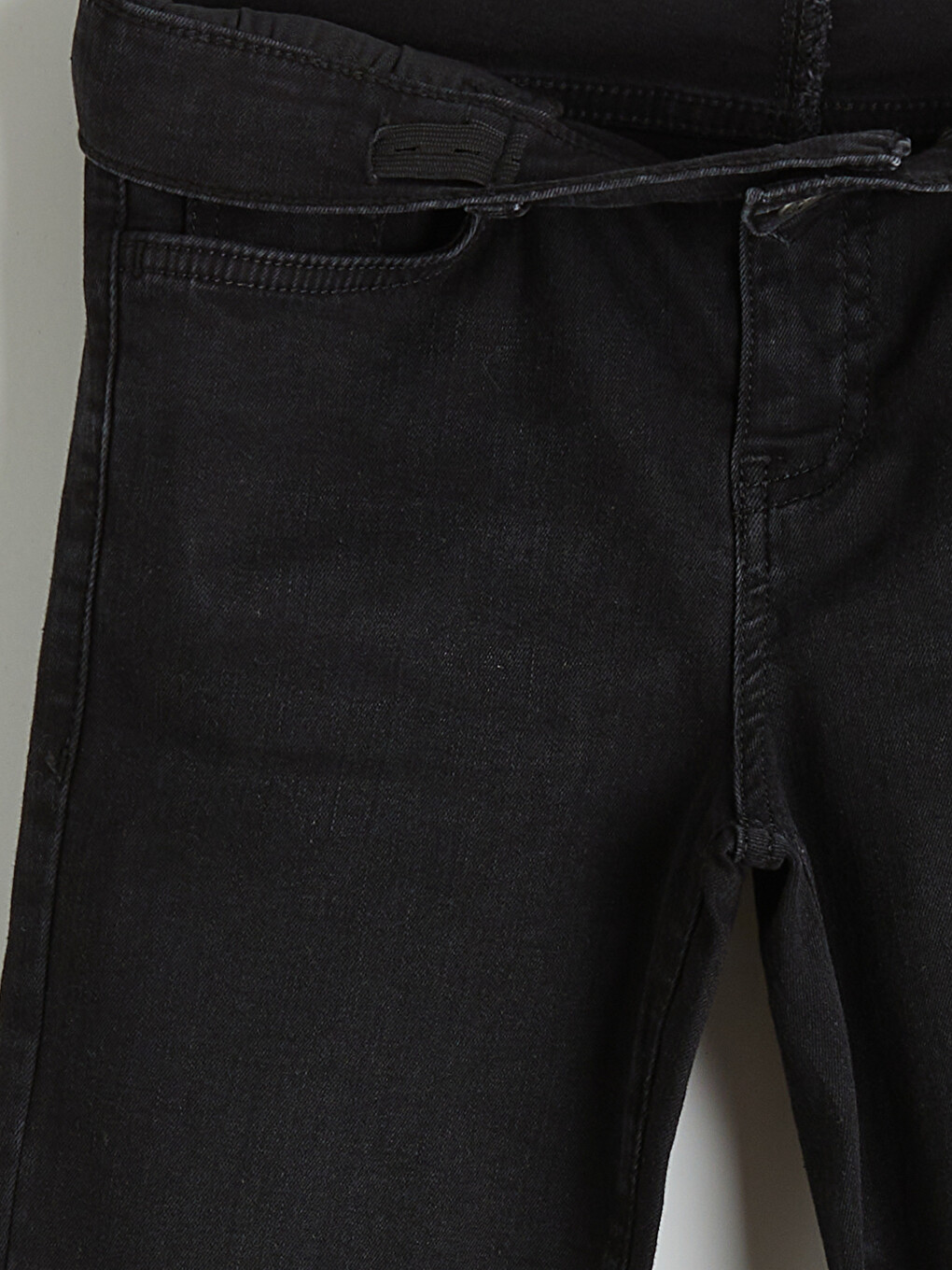 Jean À Taille Élastiquée Ajustable Pour Garçons-2