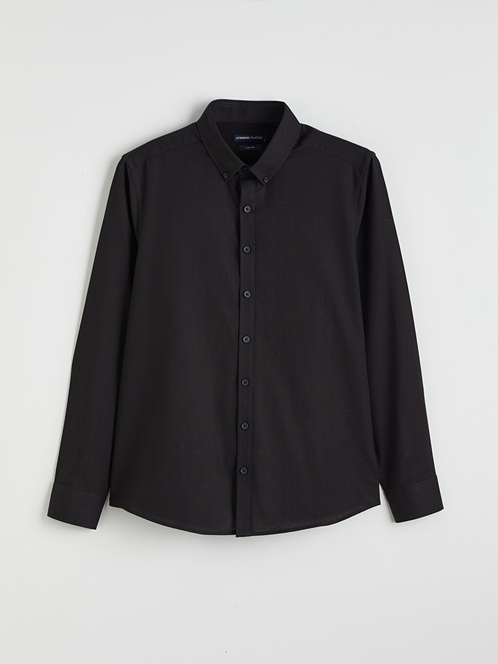 Slim Fit Long Sleeve Oxford Men's Shirt-8