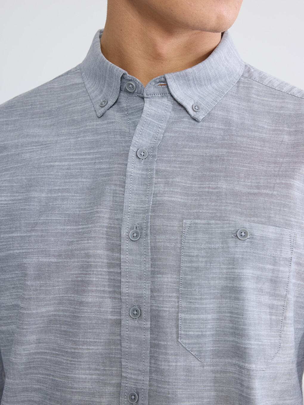 Regular Fit Long Sleeve Men's Shirt-4