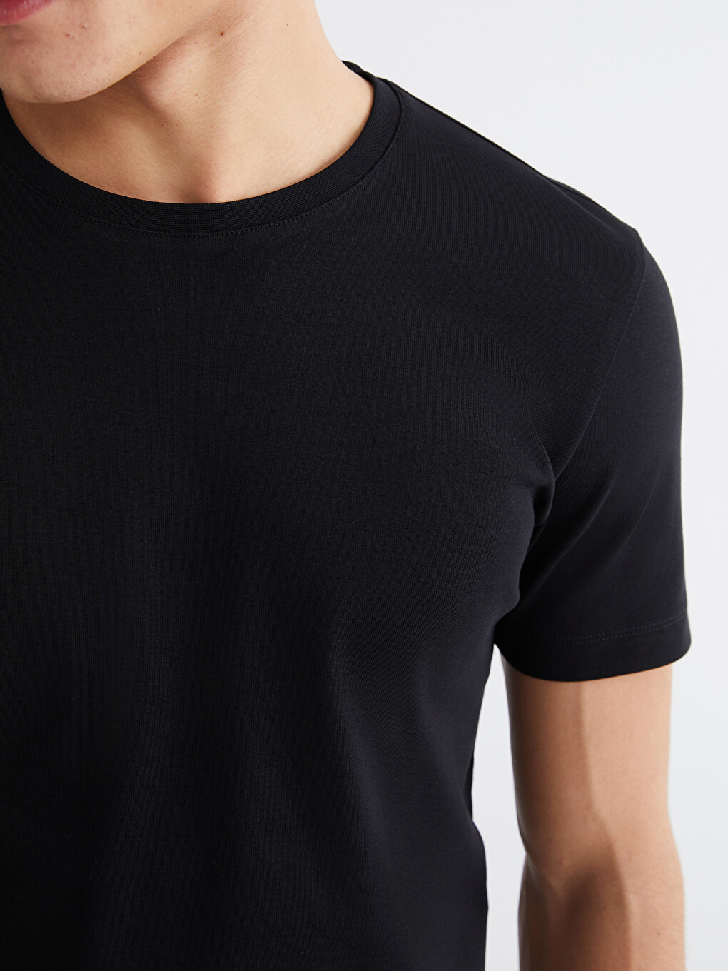 Crew Neck Jersey Men's T-shirt-3