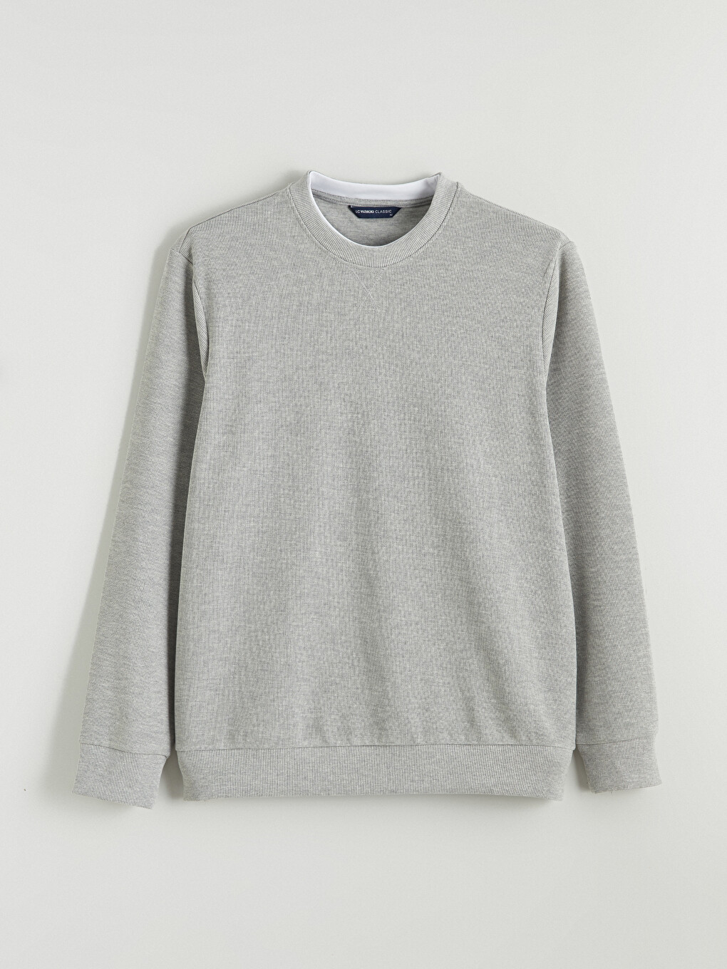 Crew Neck Long Sleeve Men's Sweatshirt-4