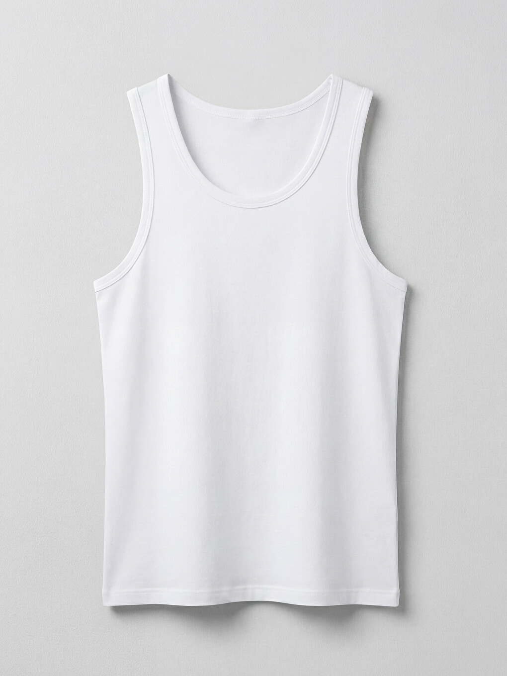 U Neck Jersey Men's Vest 2 Pack-1