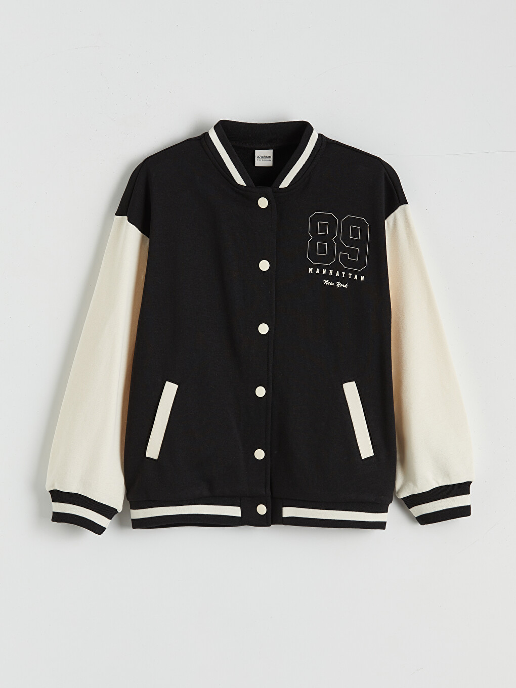Long Sleeve Girls College Jacket-2