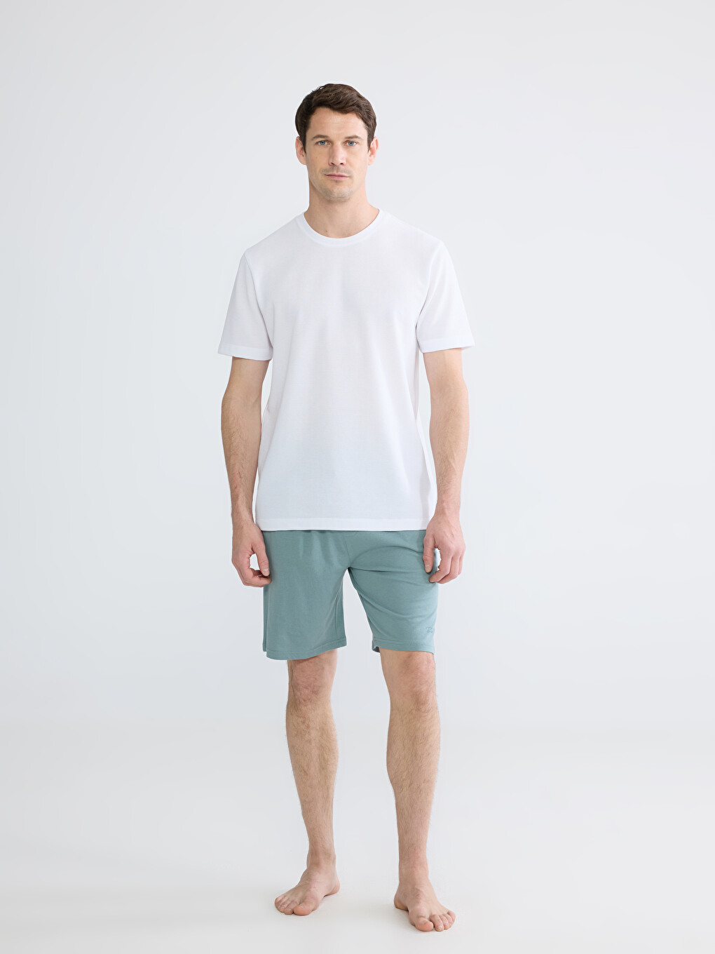 Pizhama Të Poshtme Të Shkurtra Slim Fit Për Burra
