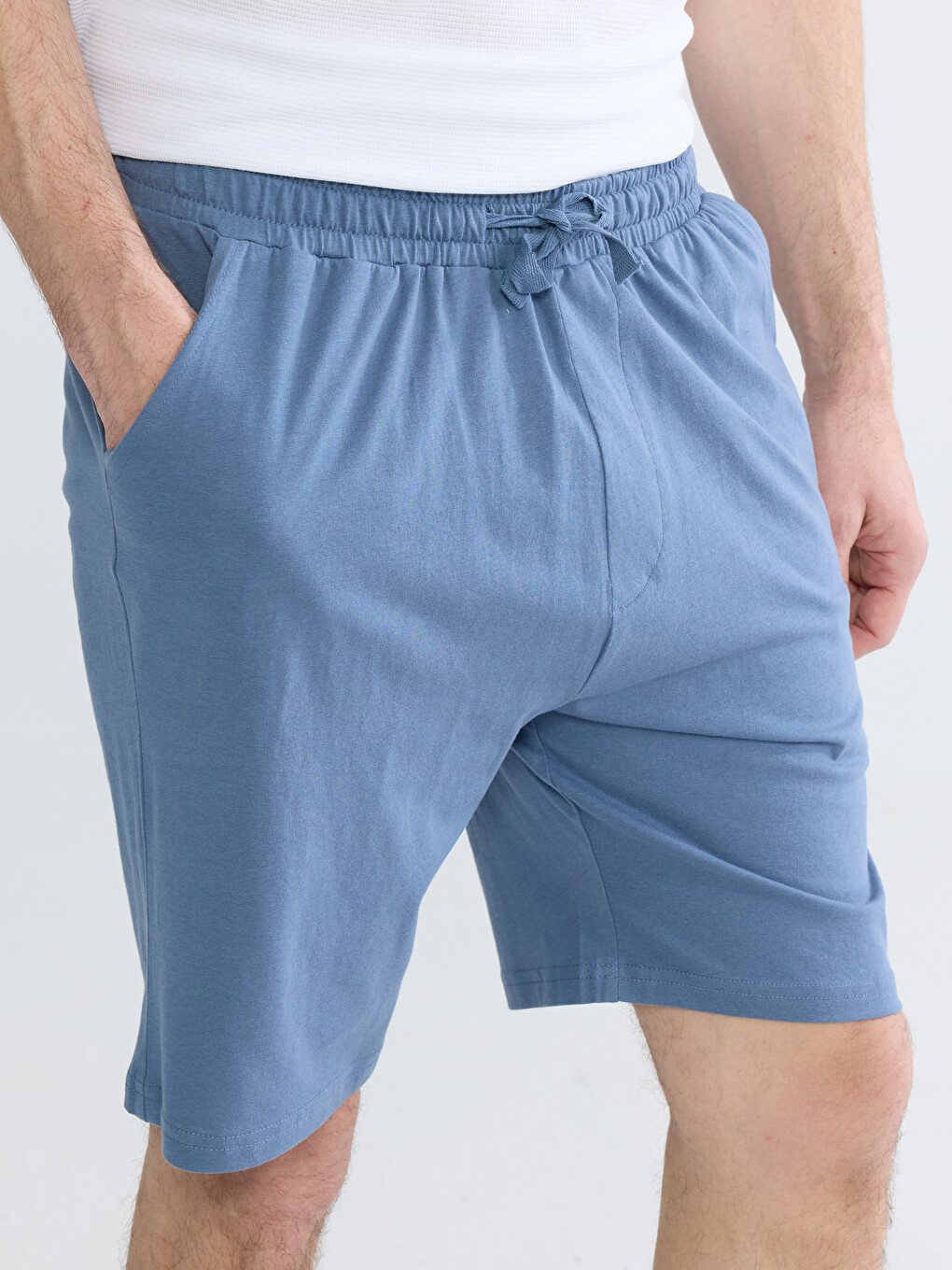 Slim Fit Men's Pyjama Bottoms Shorts-3