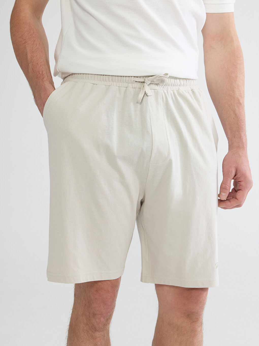Pizhama Të Poshtme Të Shkurtra Slim Fit Për Burra-2