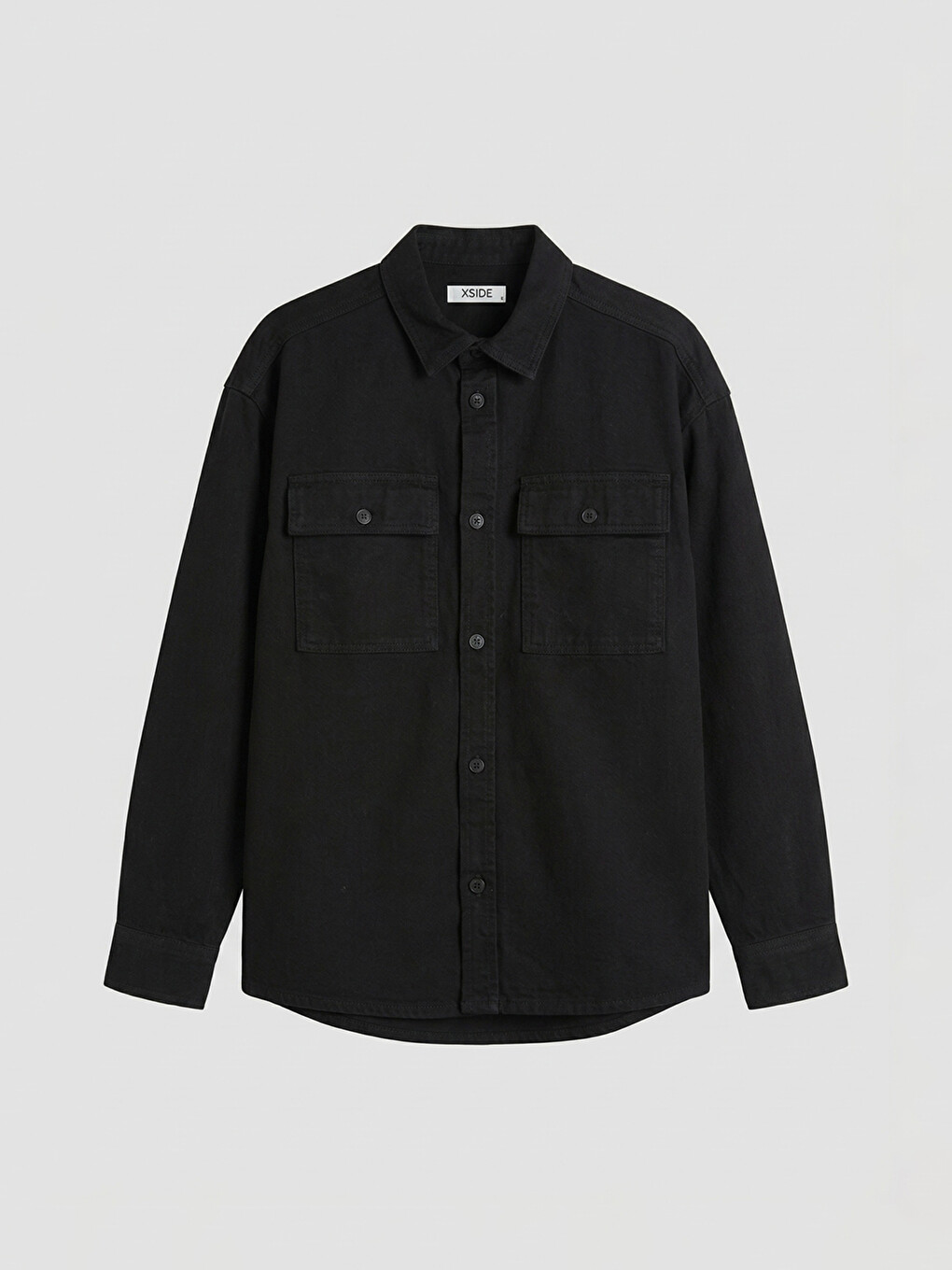 Relaxed Fit Twill Men's Shirt Jacket-4