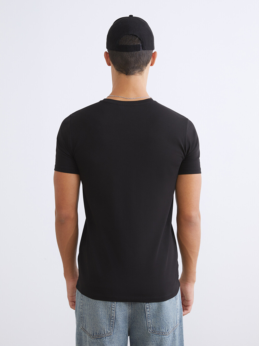 Crew Neck Jersey Men's T-shirt-4