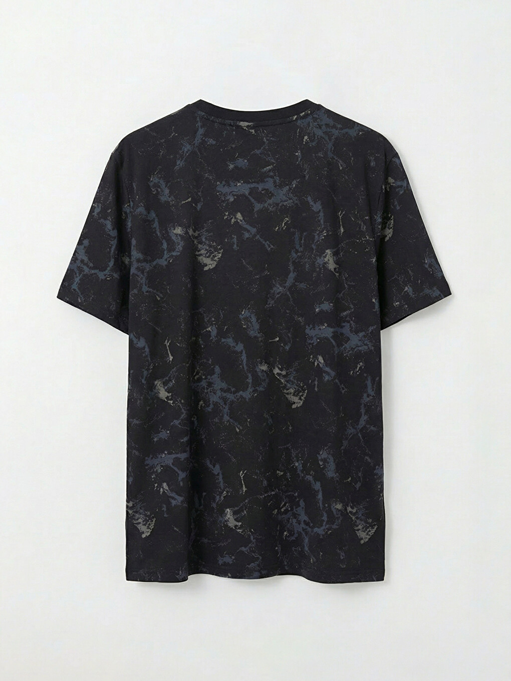Crew Neck Short Sleeve Printed Combed Cotton Men's T-shirt-5