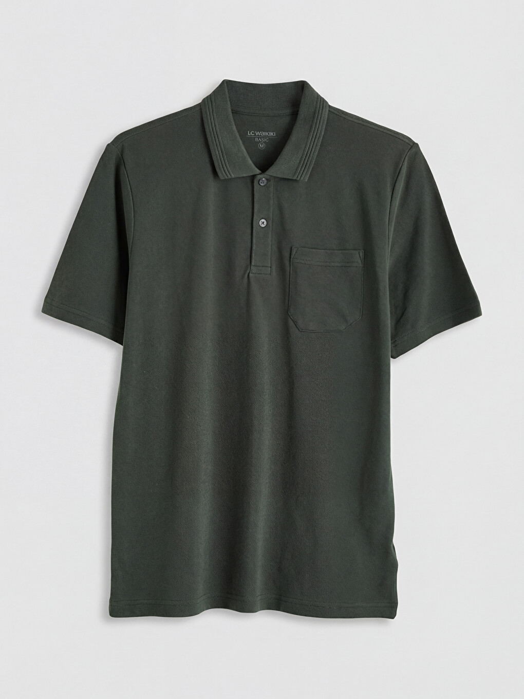 T-shirt Polo Me Mëngë Të Shkurtra Prej Pëlhure Pike Për Burra-4