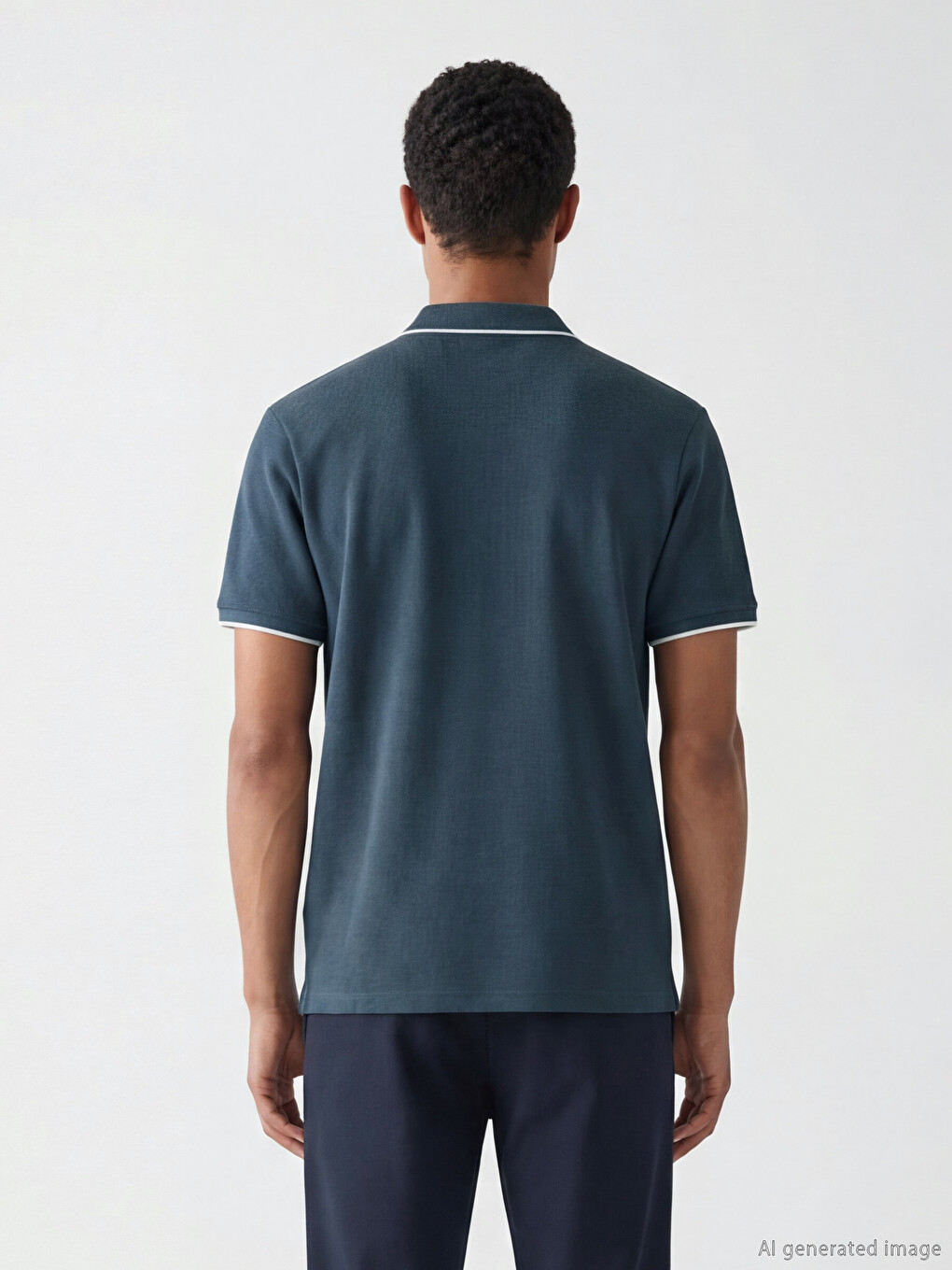Polo-kragen Kurzarm Herren T-shirt-3