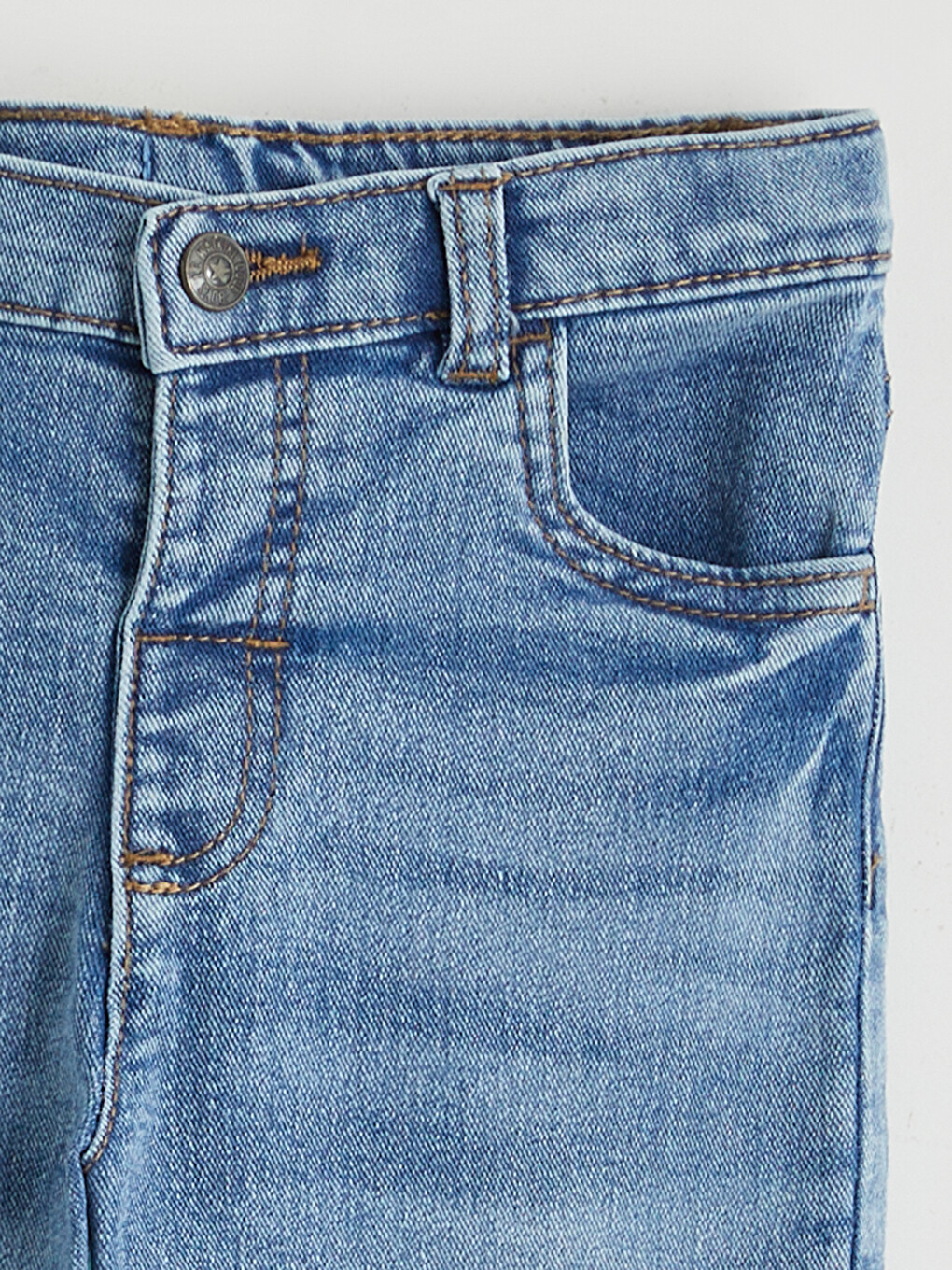 Elastic Waist Basic Boys' Jeans-2