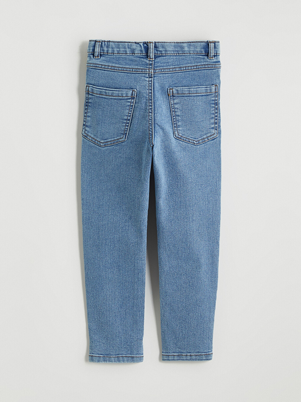 Elastic Waist Basic Boys' Jeans-3