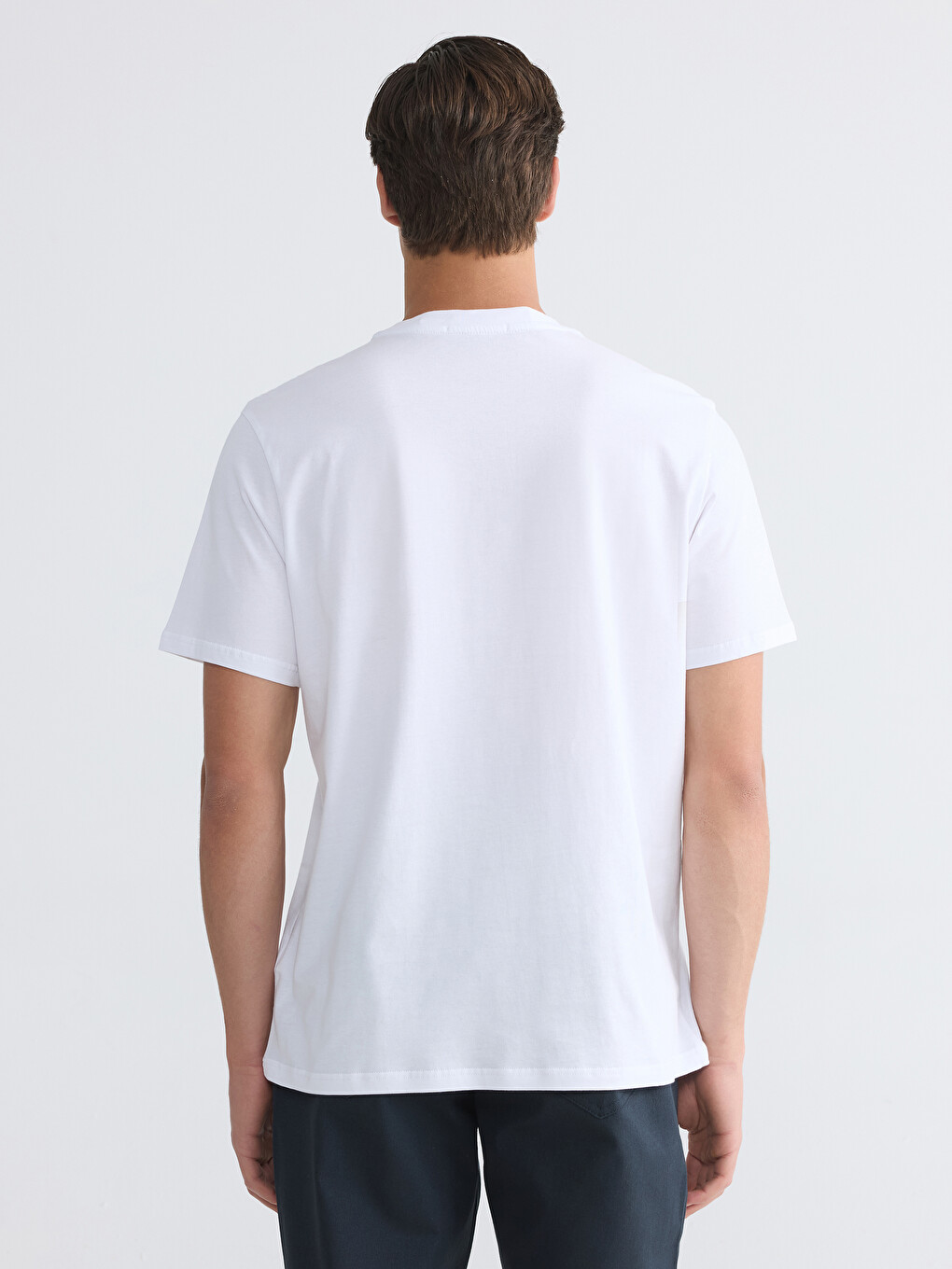 Crew Neck Short Sleeve Printed Men's T-shirt-3
