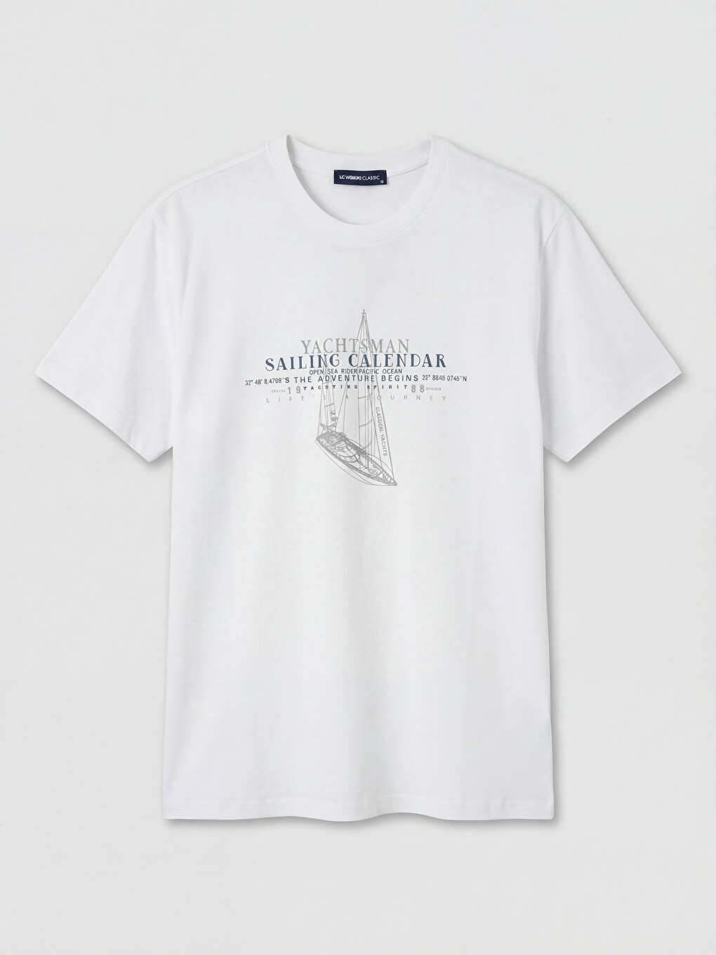 Crew Neck Short Sleeve Printed Men's T-shirt-4