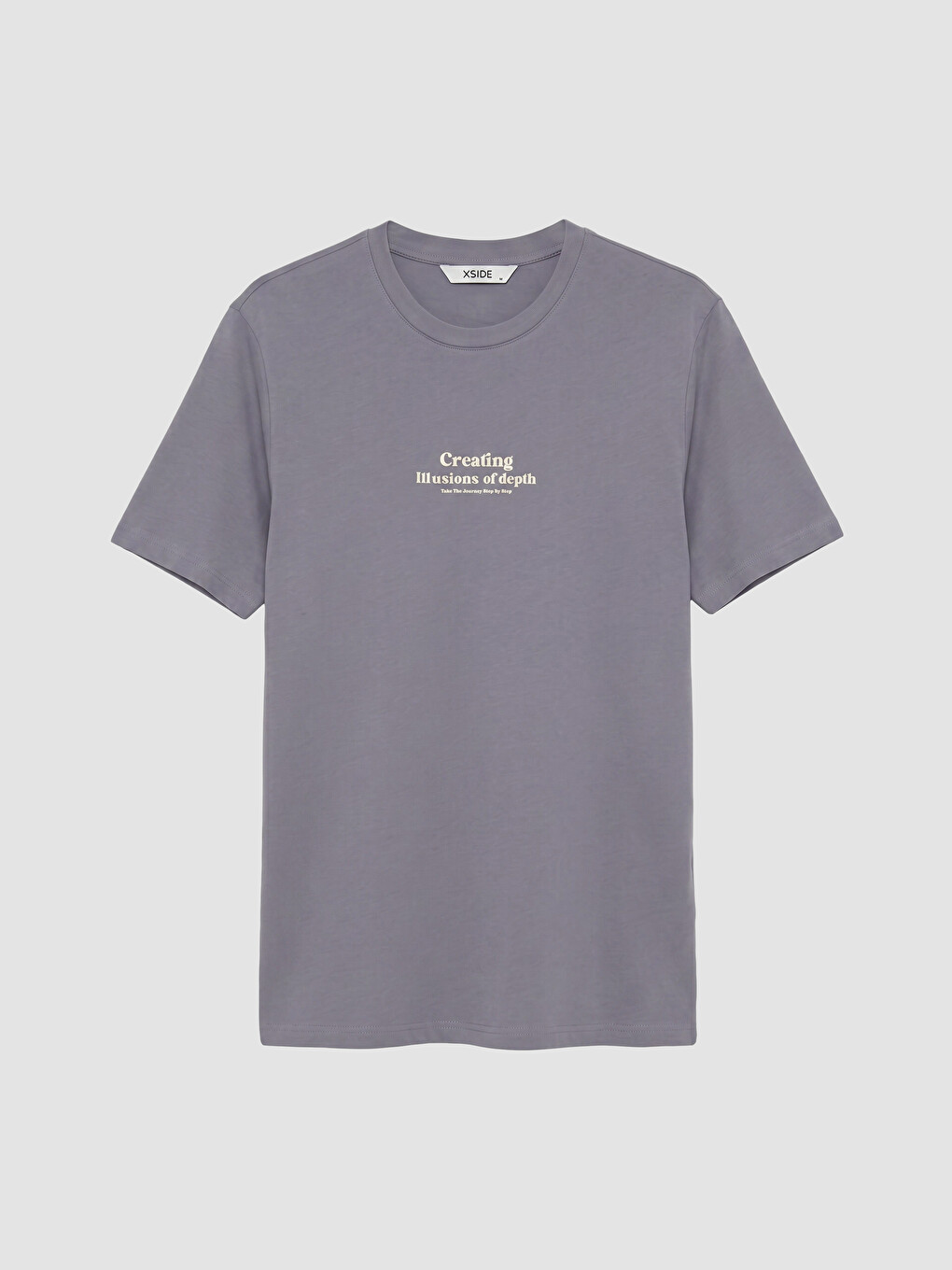 Crew Neck Short Sleeve Printed Combed Cotton Men's T-shirt-4