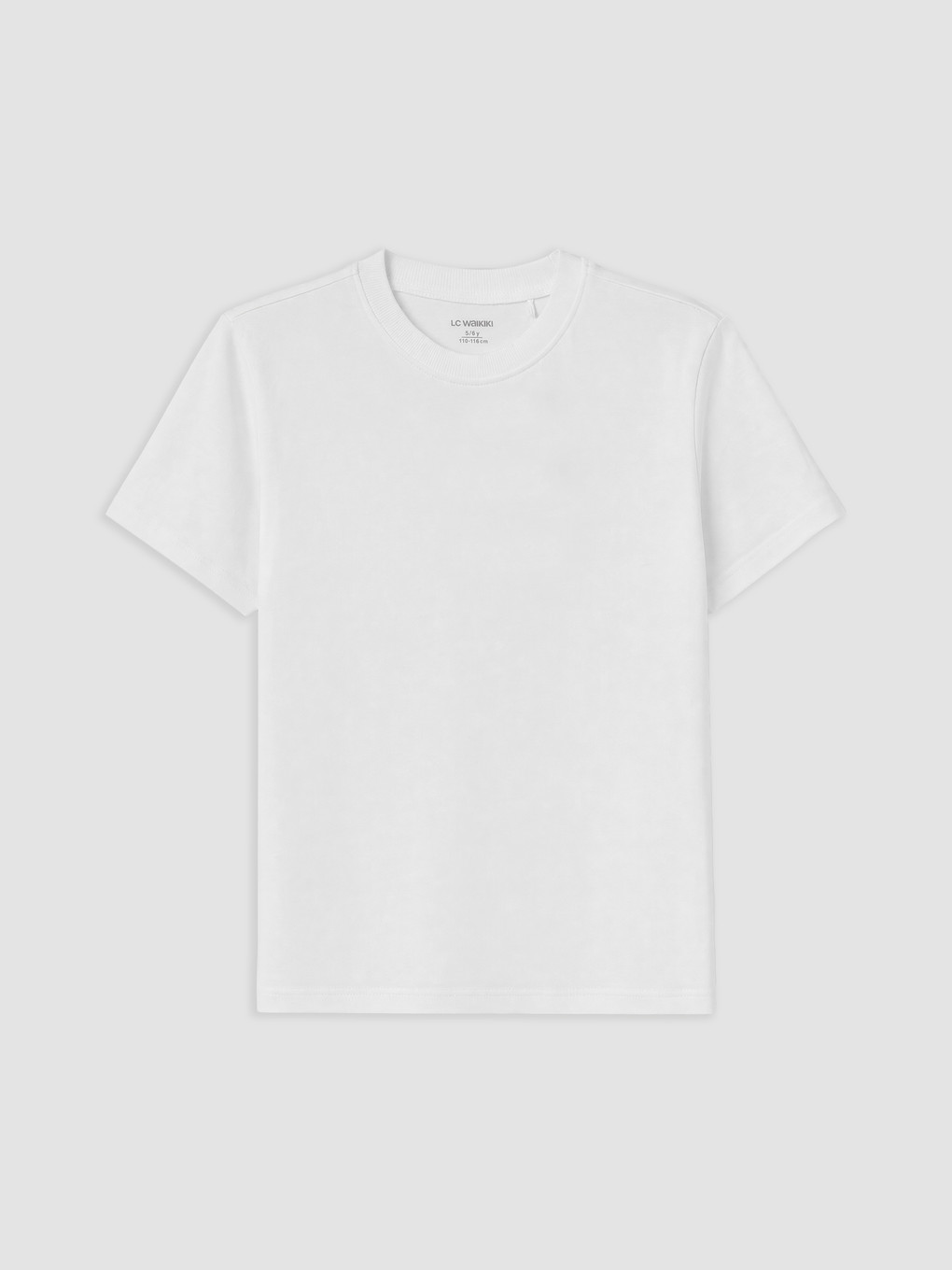 Tricou Basic Pentru Băieți Cu Guler Rotund