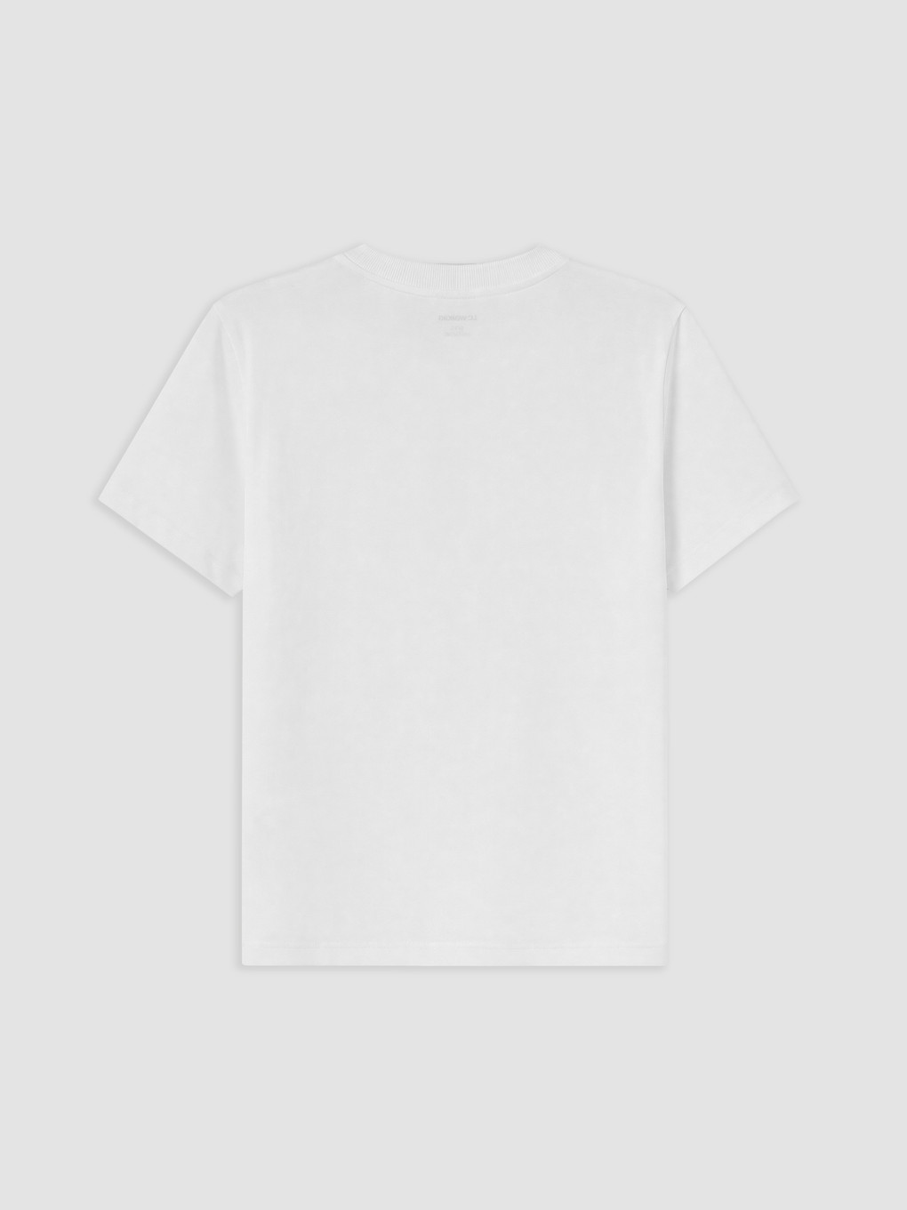 Tricou Basic Pentru Băieți Cu Guler Rotund-1