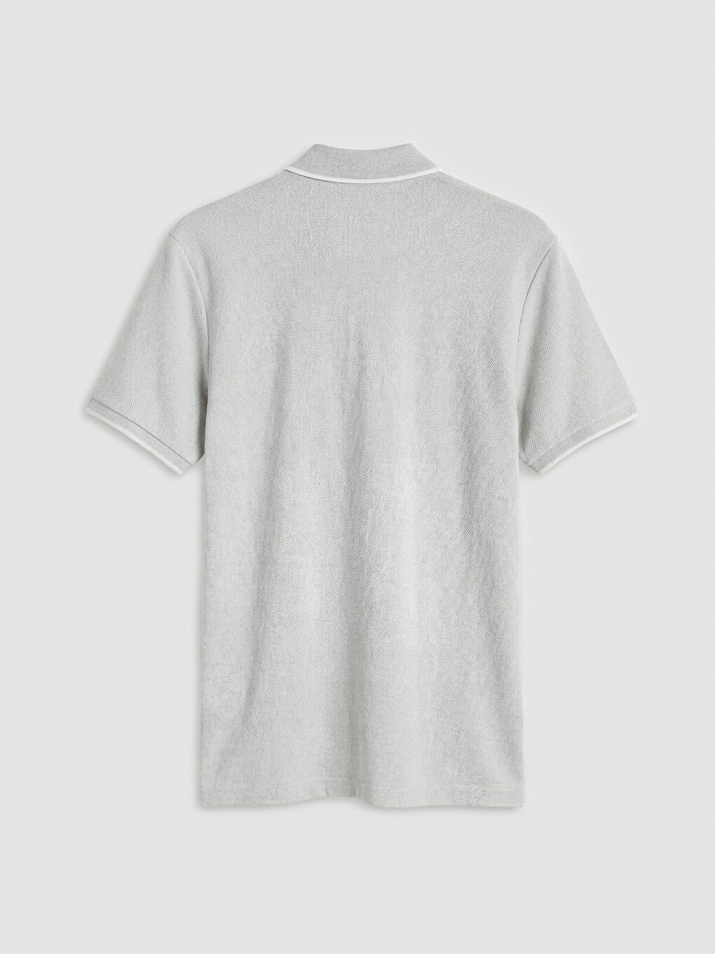 Polo Neck Mercerized-look Men's T-shirt-5