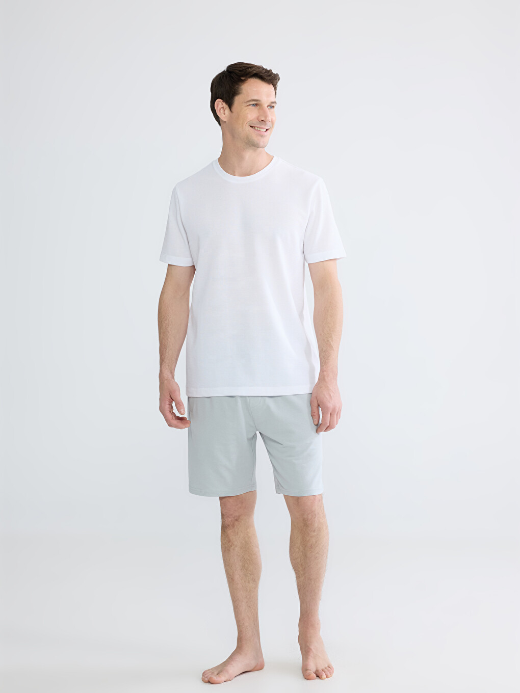 Pizhama Të Poshtme Të Shkurtra Slim Fit Për Burra