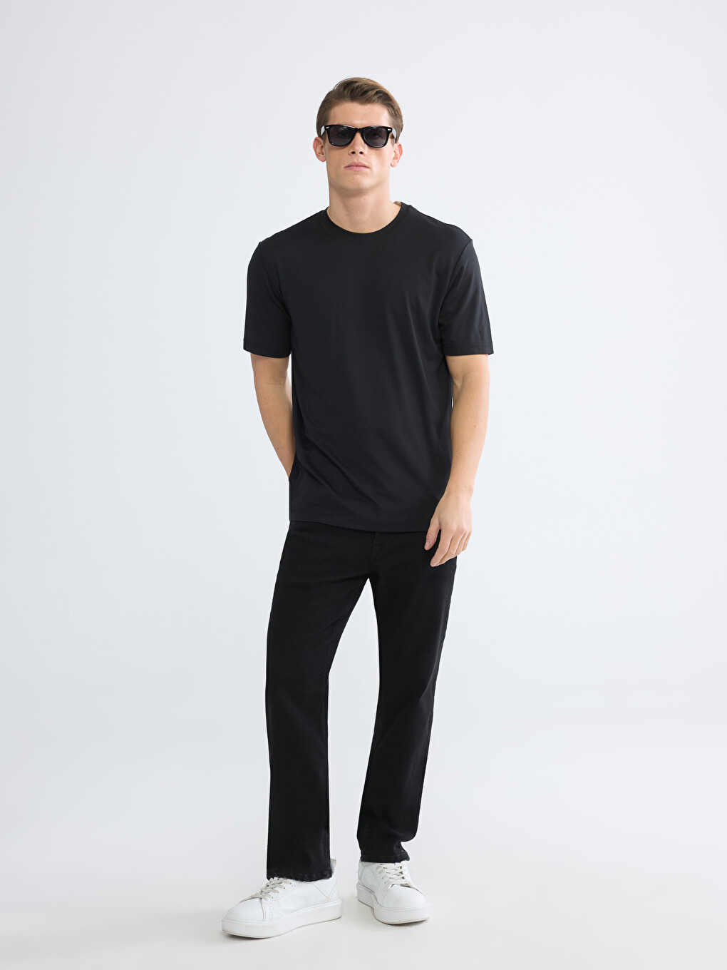 T-shirt Me Jakë Të Rrumbullakët, Me Mëngë Të Shkurtra Për Burra-1