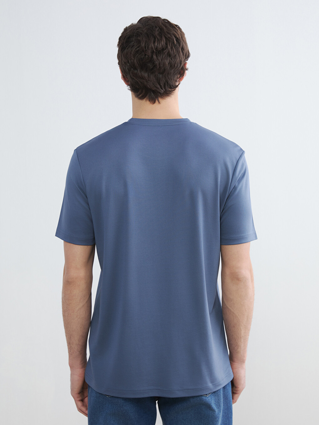 Crew Neck Short Sleeve Men's T-shirt-3