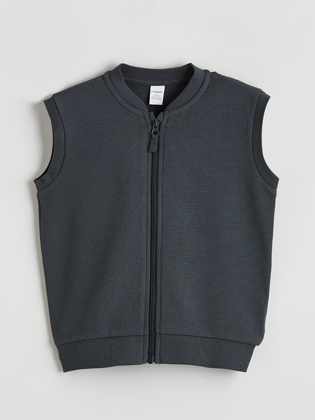 V Neck Basic Boys' Waistcoat-1