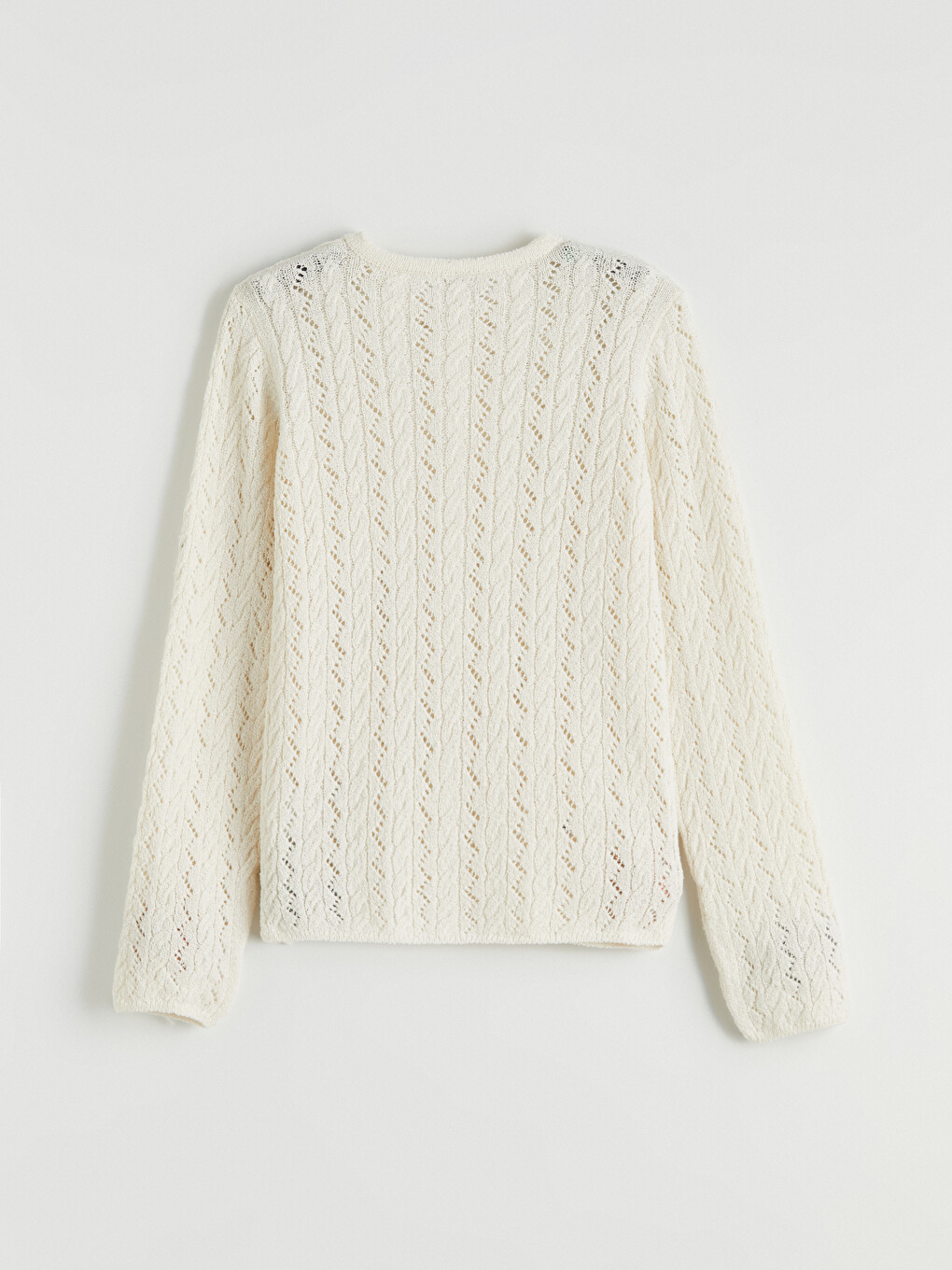 Crew Neck Floral Girls' Knitwear Cardigan-2