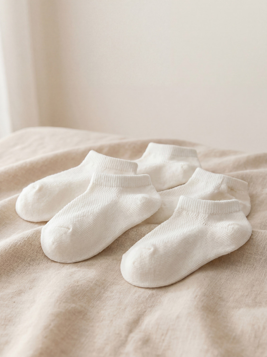 Basic Baby Girls Trainer Socks 5 Pack