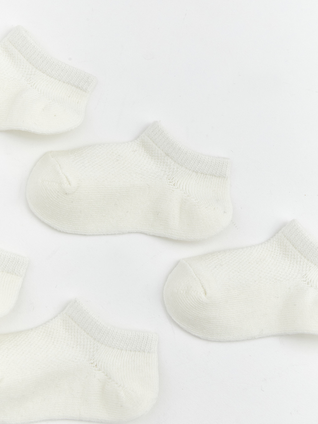 Basic Baby Girls Trainer Socks 5 Pack-2