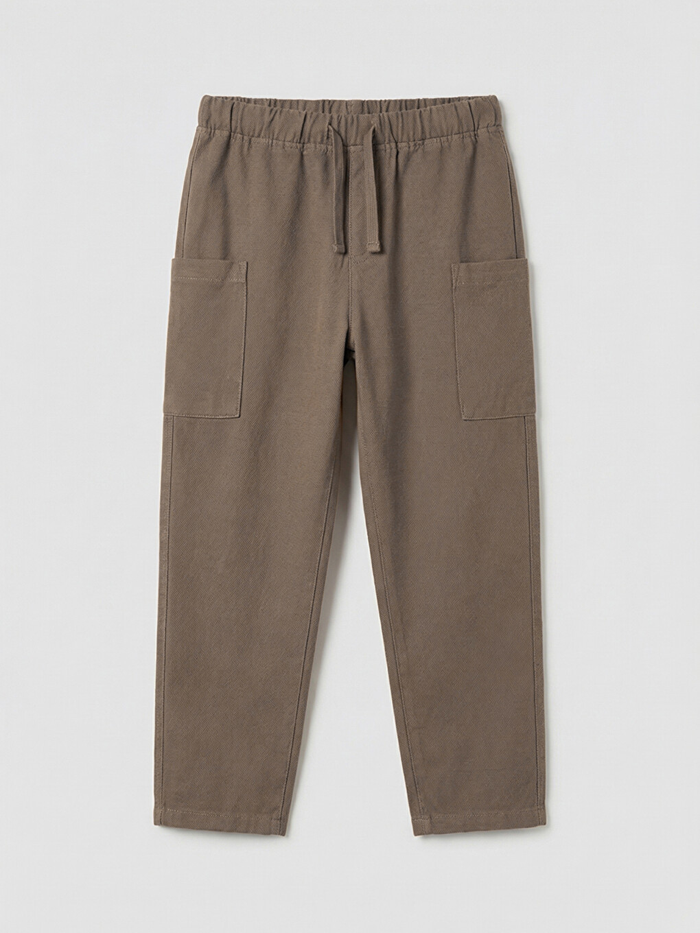 Linen Blend Boys' Cargo Trousers-1