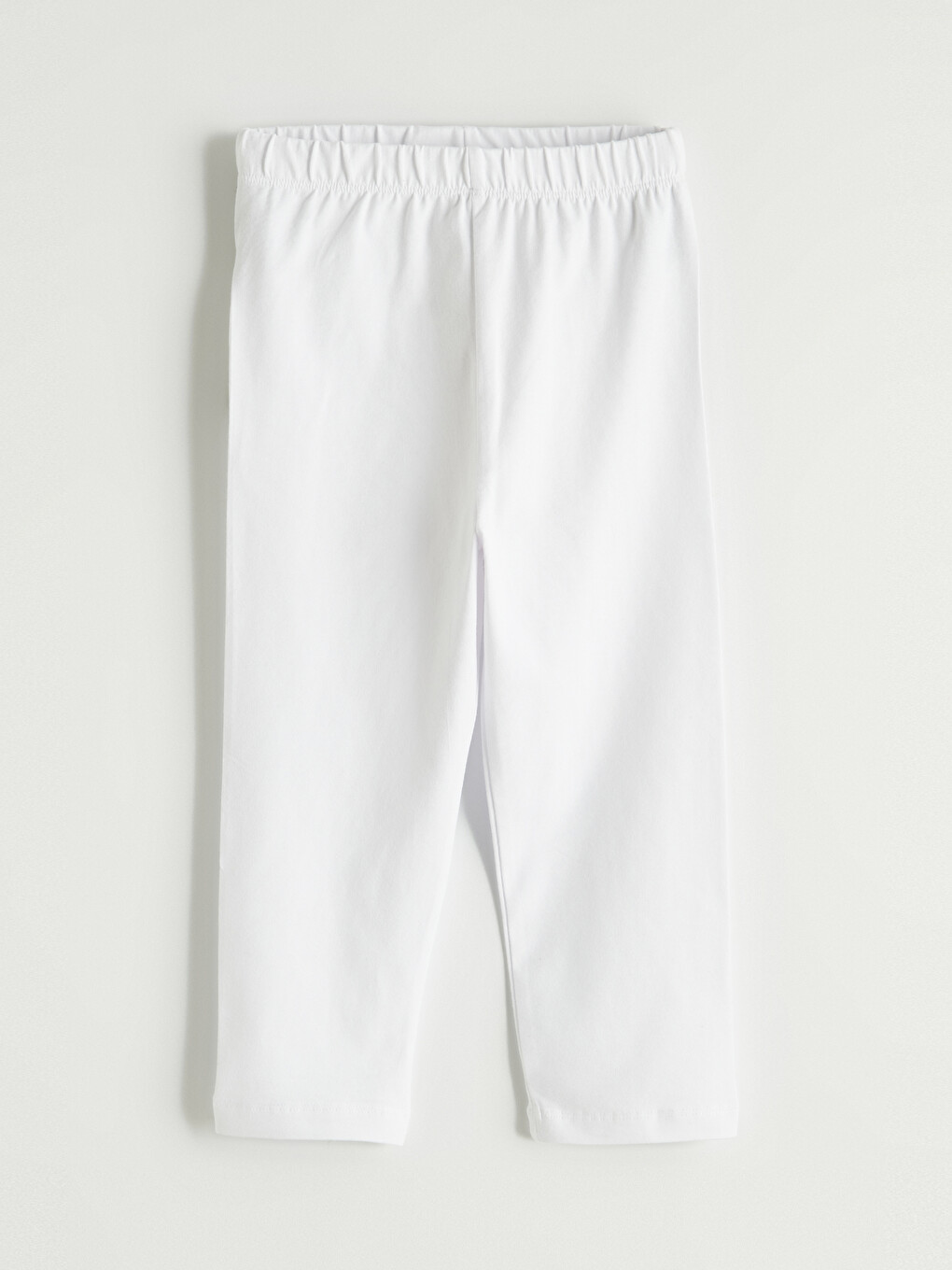 Elastic Waist Basic Girls' Leggings-1