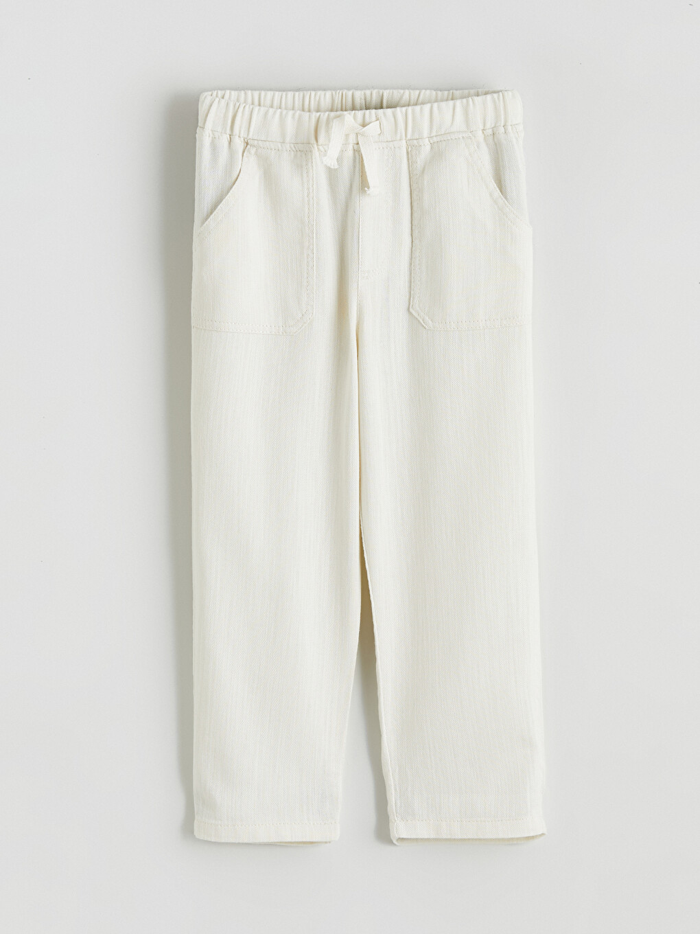 Elastic Waist Gabardine Baby Boys' Trousers-1
