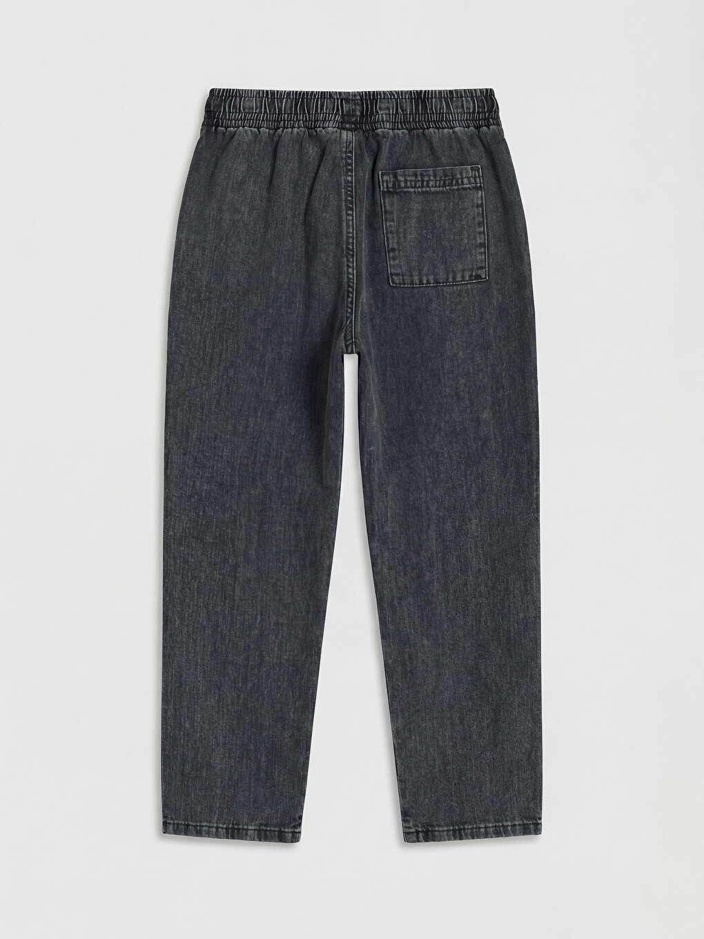 Antrasit Beli Lastikli Erkek Çocuk Jean Pantolon-3