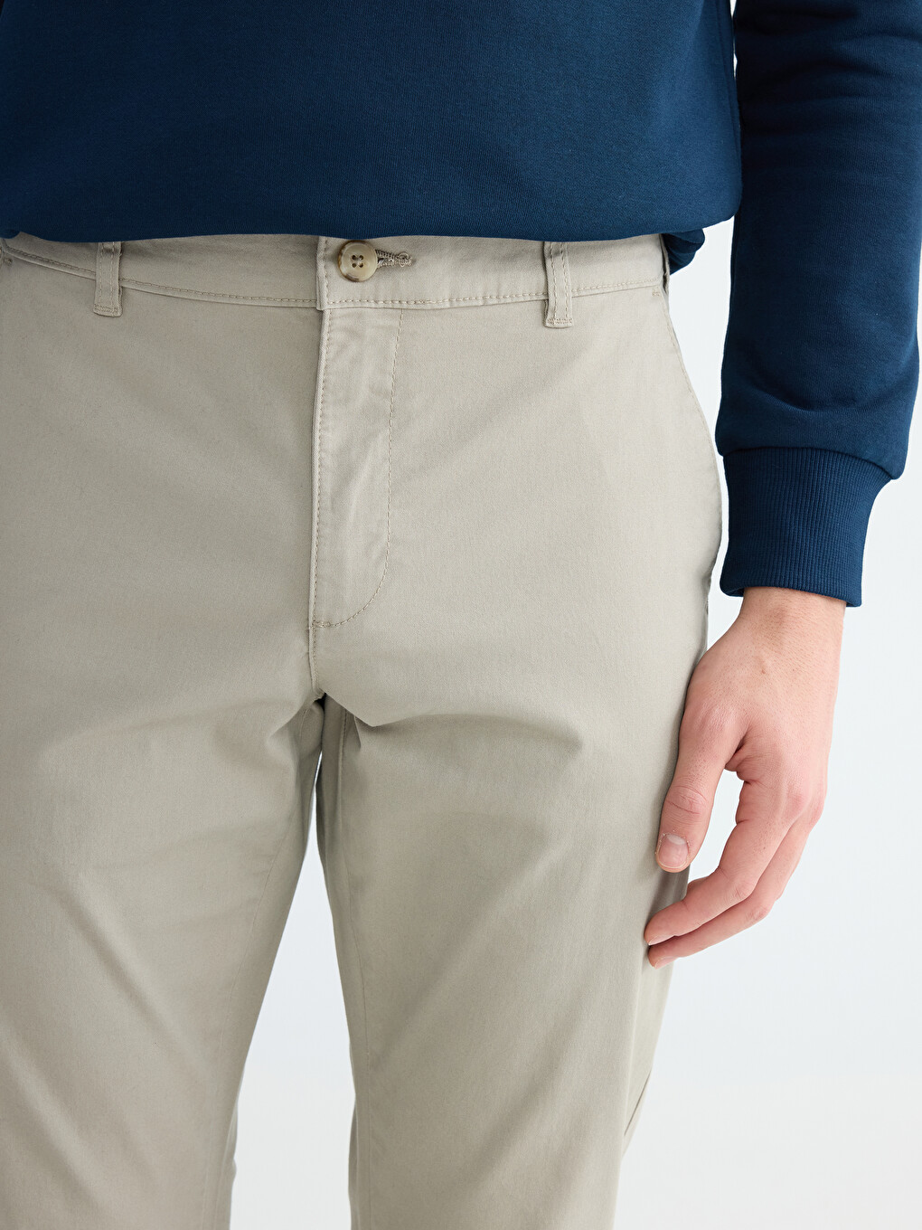 Extra Slim Fit Men's Chino Trousers-2