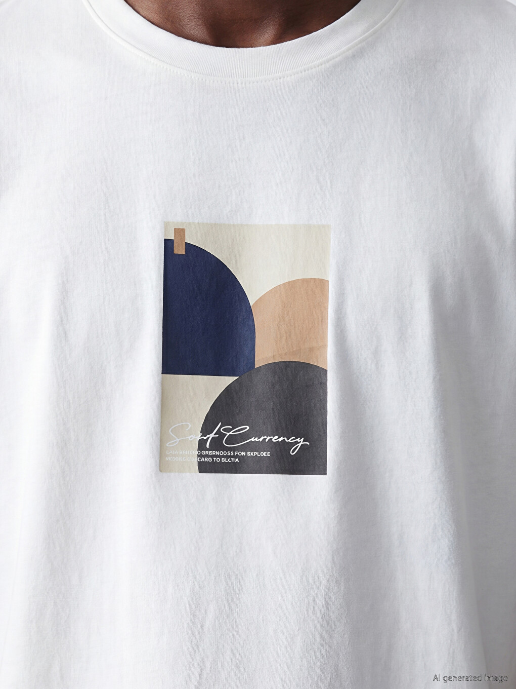Crew Neck Printed Jersey Men's T-shirt-2
