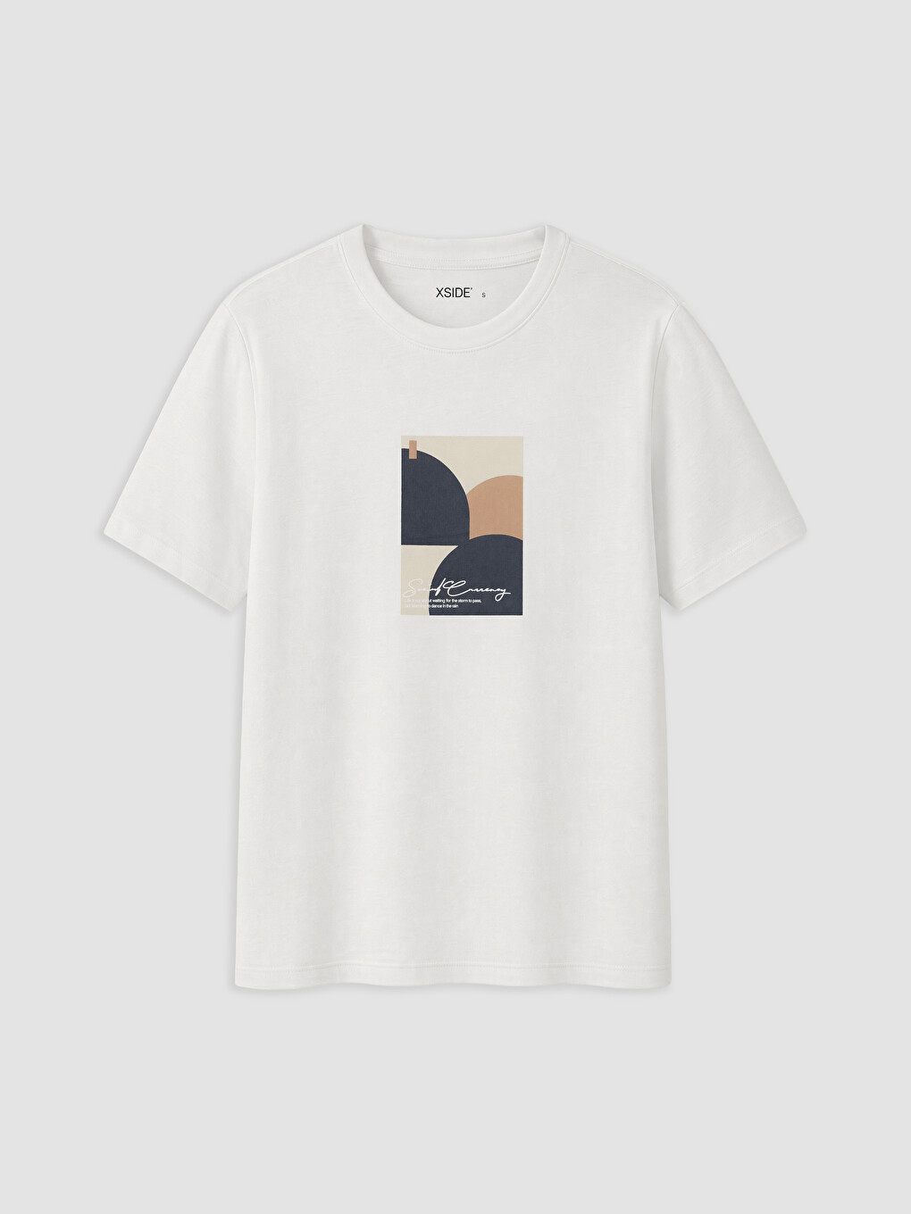 Crew Neck Printed Jersey Men's T-shirt-4