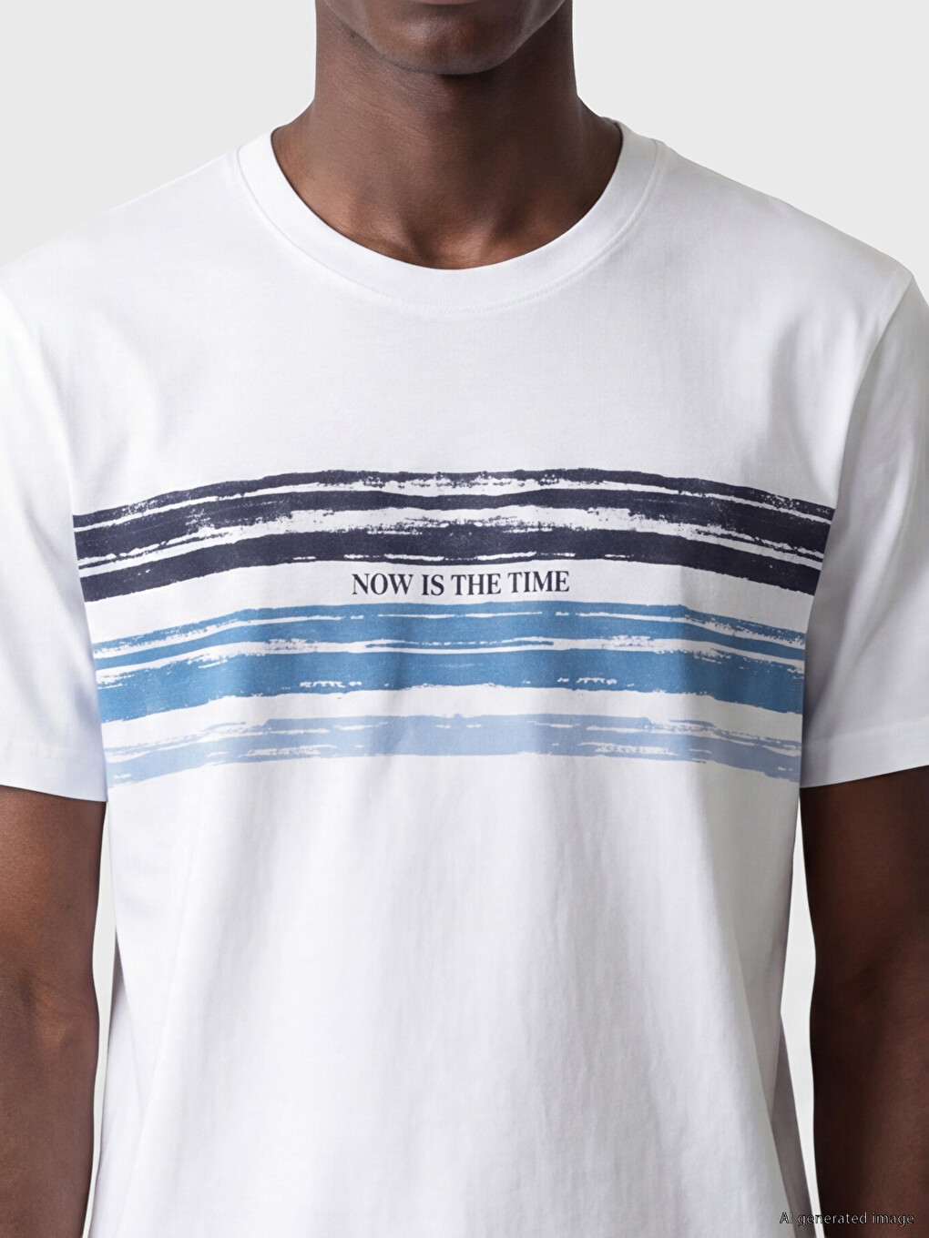 Crew Neck Printed Jersey Men's T-shirt-2