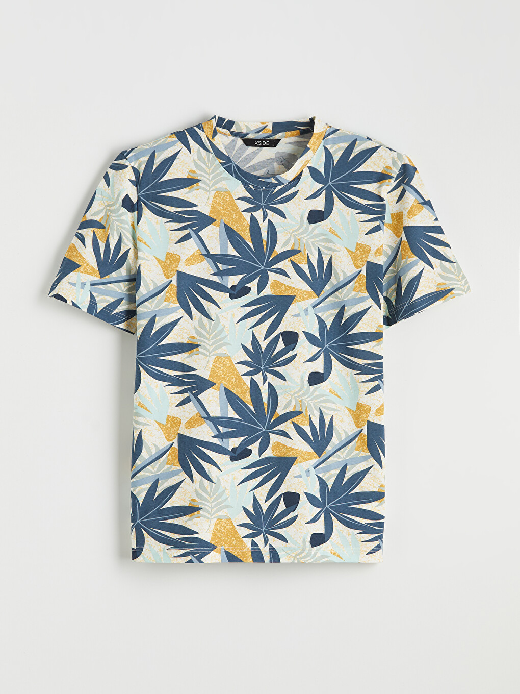 Crew Neck Printed Jersey Men's T-shirt-4